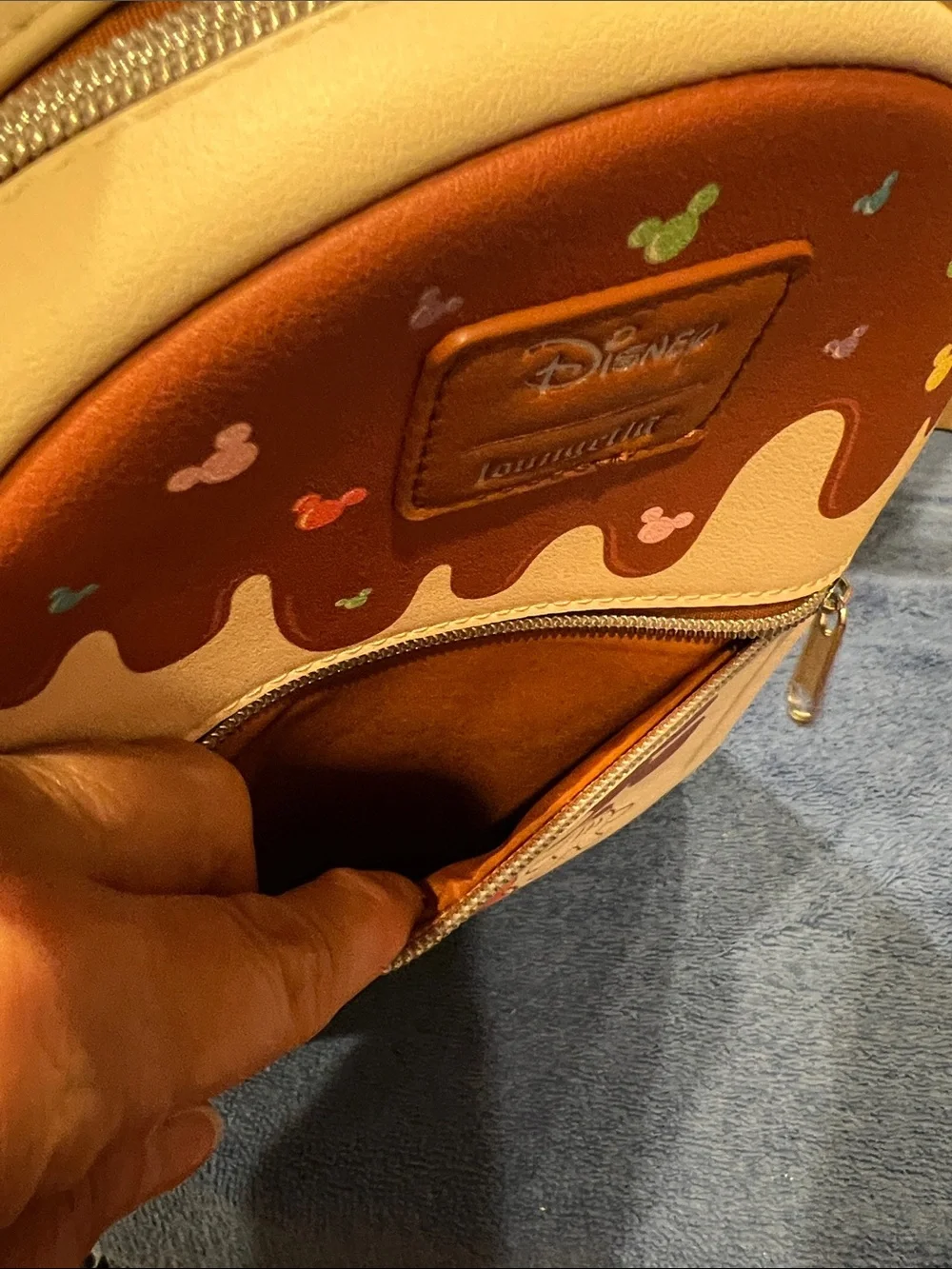 Disney Loungefly Kids Cream & Brown Mickey Ice Cream Mini Backpack